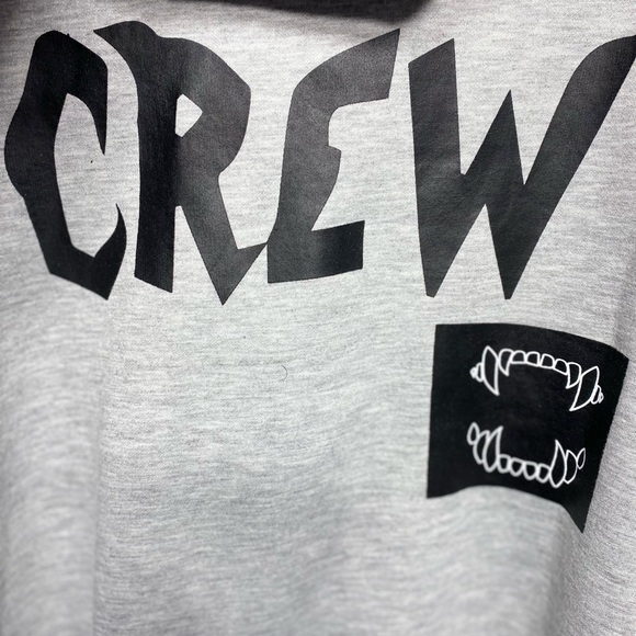 Sixth June CREW LOVE hoodie – Heather Grey XL tote 5 - Picture 8 of 14